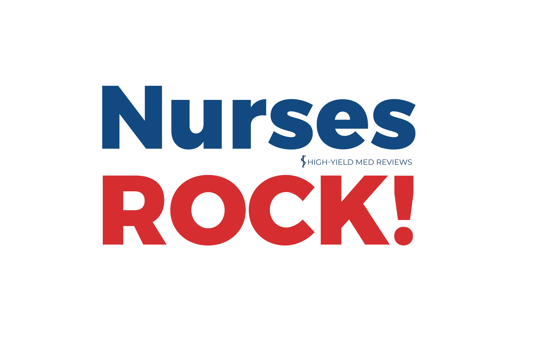 Nurses Rock red/blue text